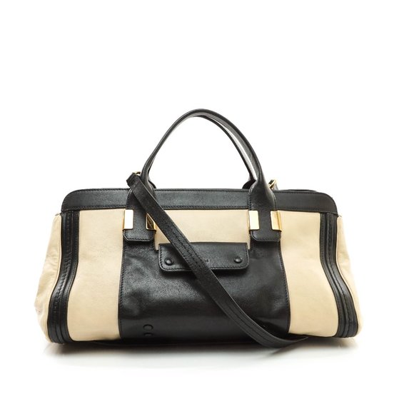 Chloe Handbags - Auth Chloe Hand Bag Leather Cream / #8640C11